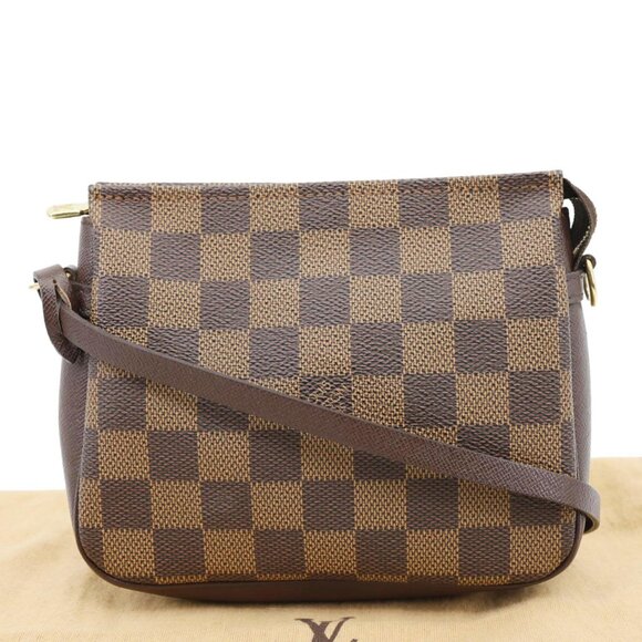 Louis Vuitton  Trousse Makeup Damier Ebene Pochette Clutch Brown - Picture 3 of 14